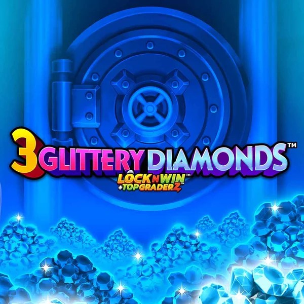 3 Glittery Diamonds logo by PearFiction Studios at Goldex Casino
