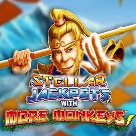 Try Stellar Jackpots with More Monkeys slot by Lightning Box Game on goldexxcasino.com – logo image